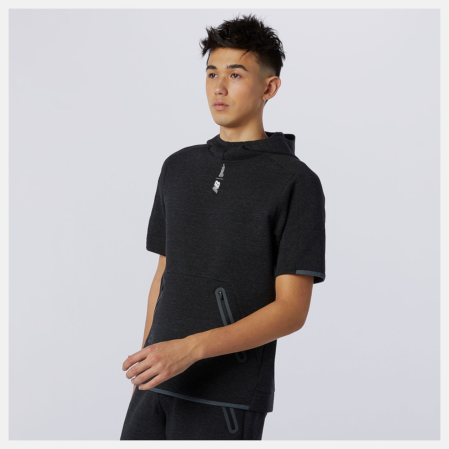 New Balance Fortitech Fleece Short Sleeve Hoodie