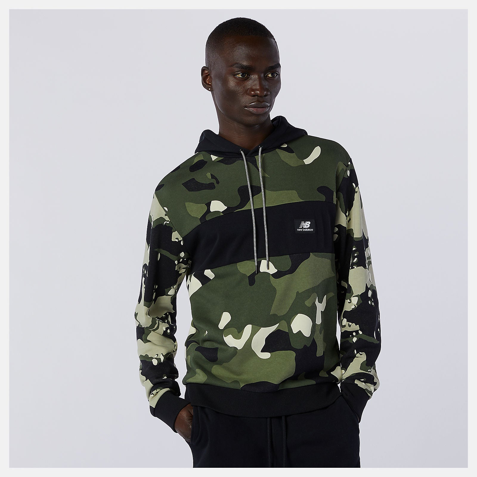 New Balance NB Essentials Fleece Camo Hoodie