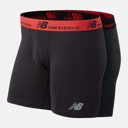 New Balance NB Dry 6 Inch Boxer Brief 2 Pack