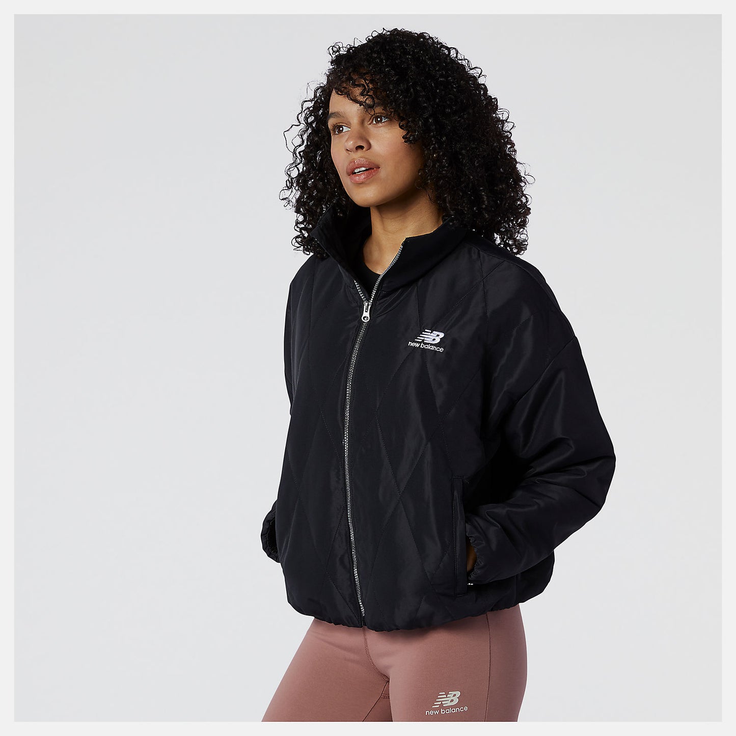 New Balance NB Athletics Argyle Quilted Jacket