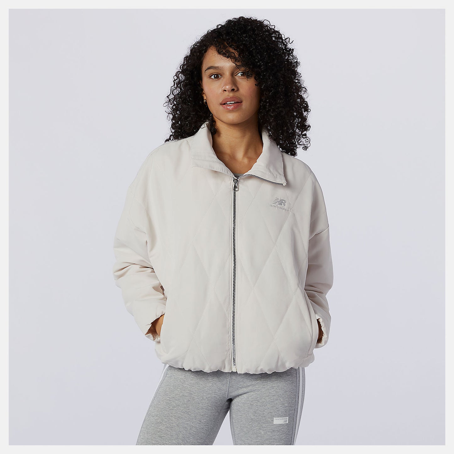 New Balance NB Athletics Argyle Quilted Jacket