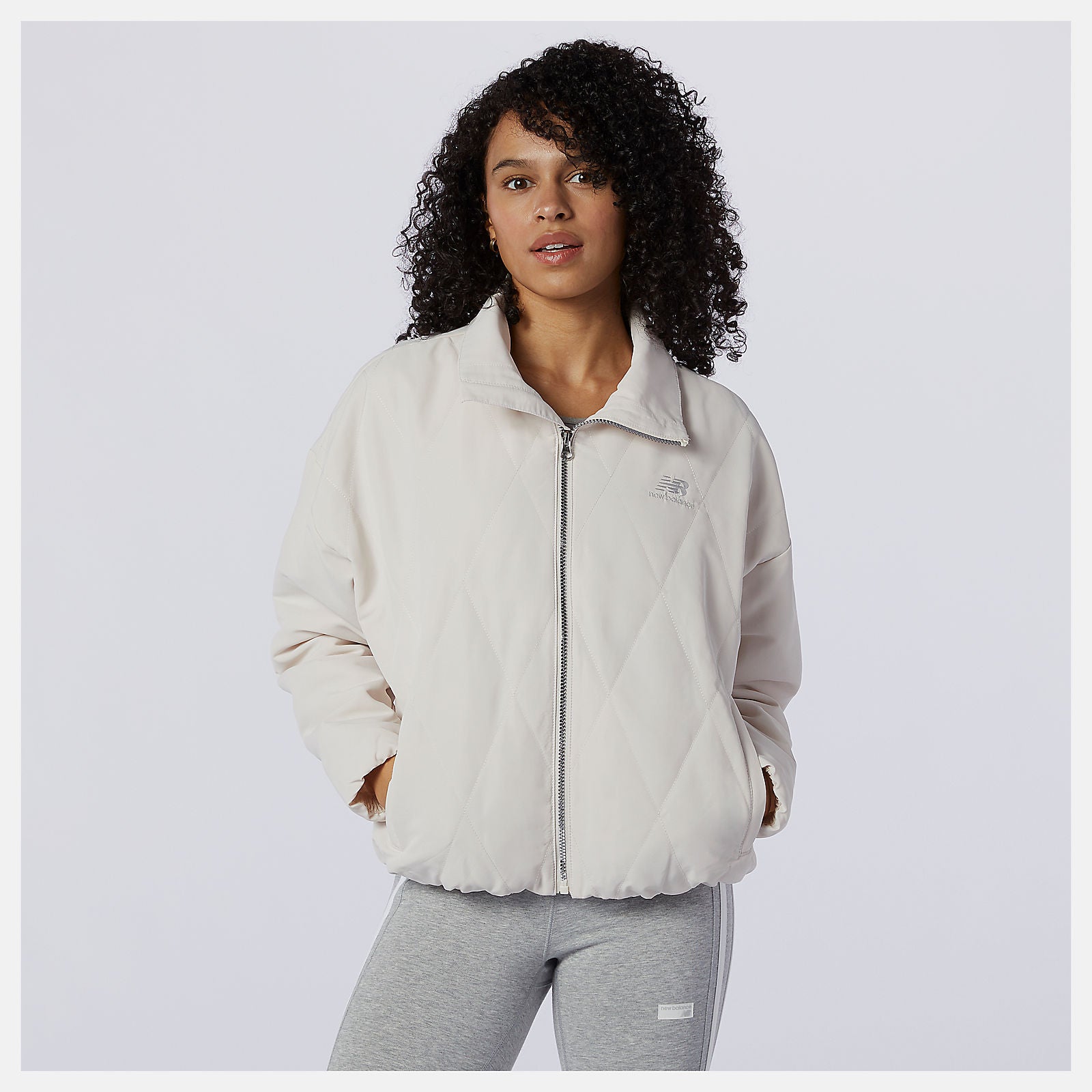 New Balance NB Athletics Argyle Quilted Jacket