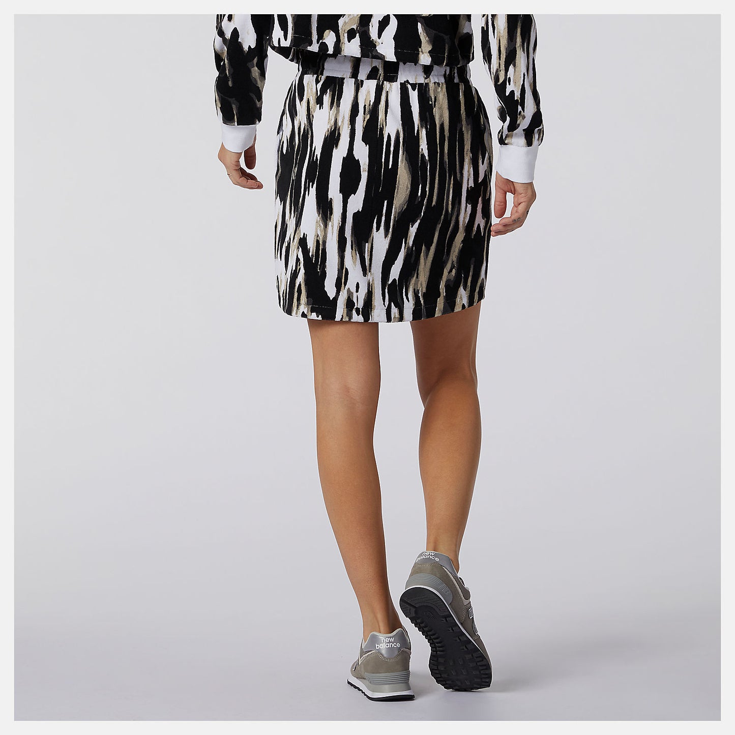 New Balance NB Athletics Collide Printed Terry Skirt