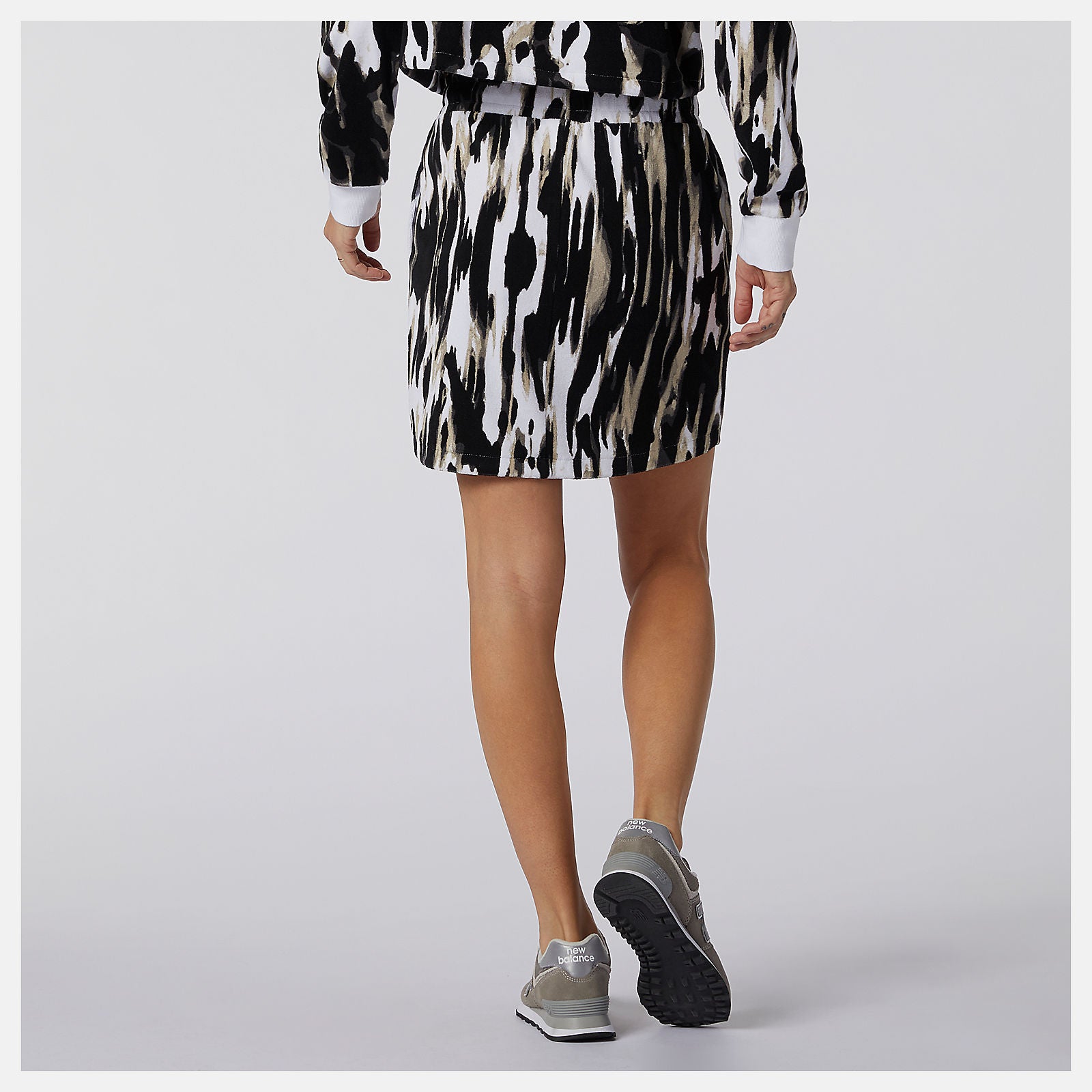 New Balance NB Athletics Collide Printed Terry Skirt