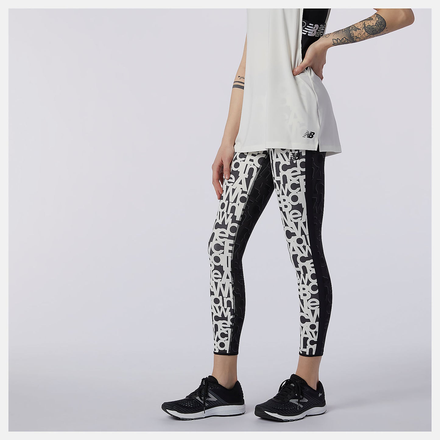 New Balance Relentless Printed High Rise 7/8 Tight