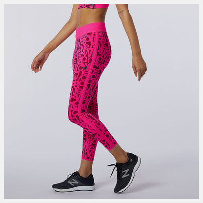 New Balance Relentless Printed High Rise 7/8 Tight