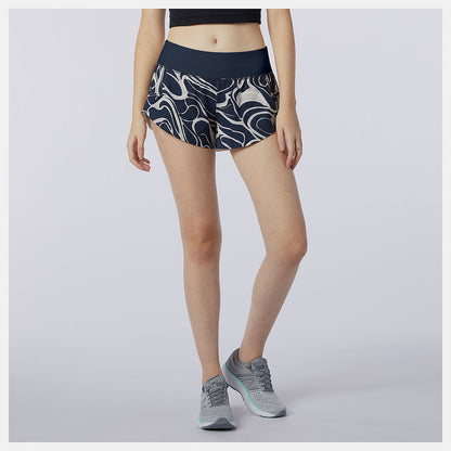 New Balance Printed Impact Run Short 3 Inch