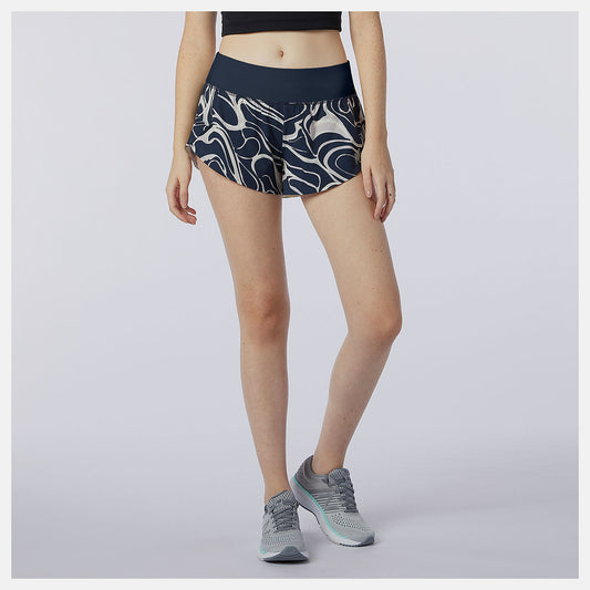 New Balance Printed Impact Run Short 3 Inch