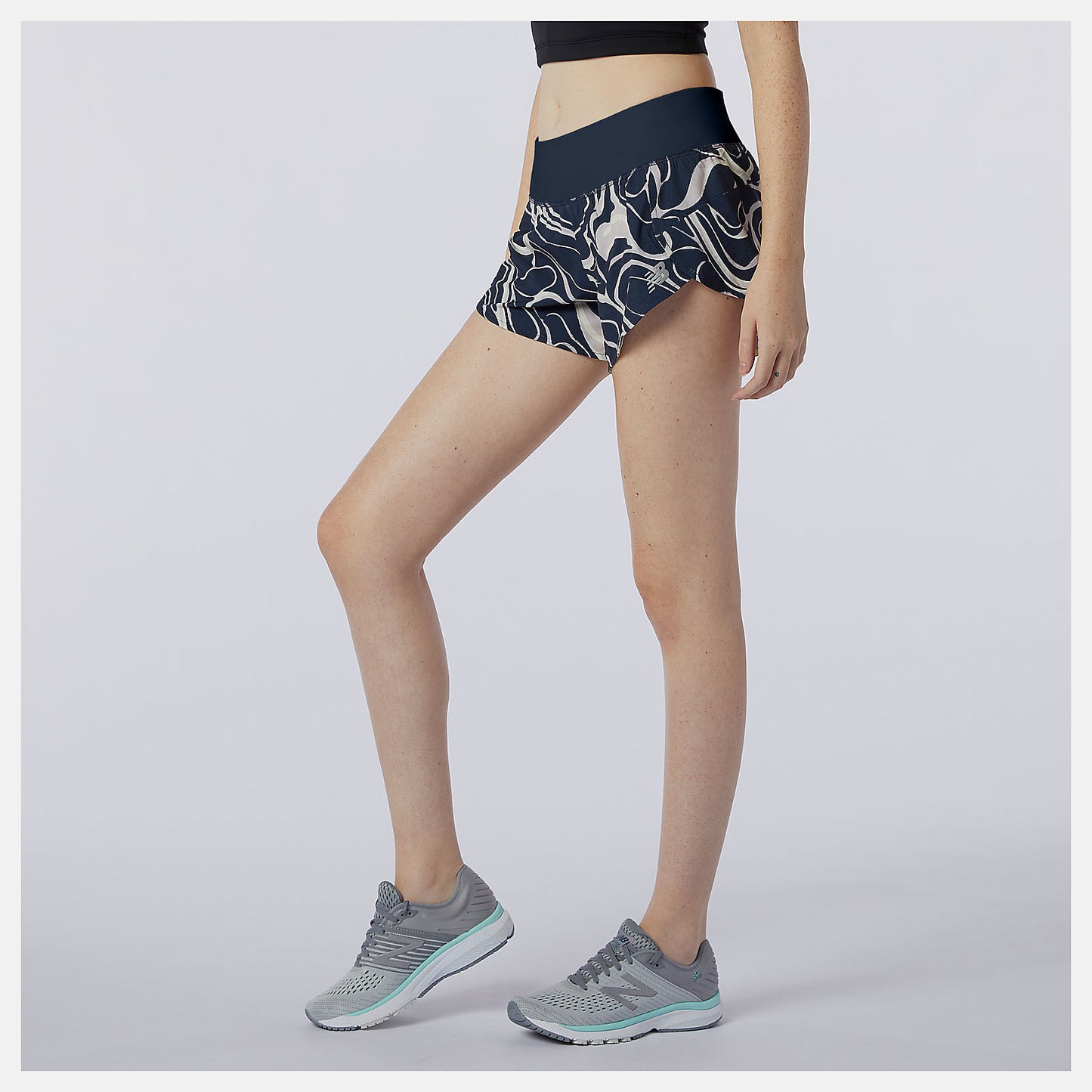 New Balance Printed Impact Run Short 3 Inch
