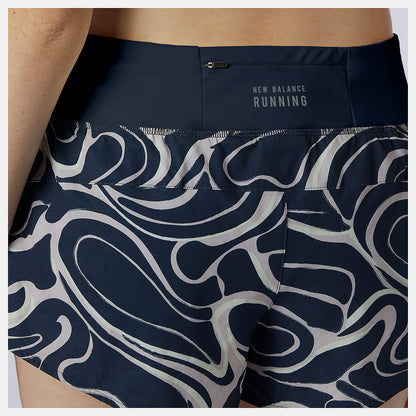 New Balance Printed Impact Run Short 3 Inch
