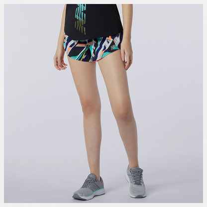 New Balance Printed Impact Run Short 3 Inch