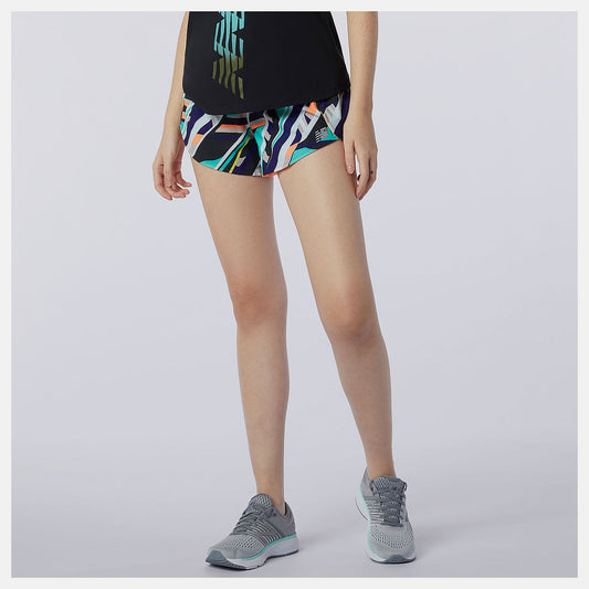 New Balance Printed Impact Run Short 3 Inch