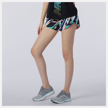 New Balance Printed Impact Run Short 3 Inch