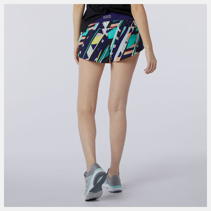 New Balance Printed Impact Run Short 3 Inch