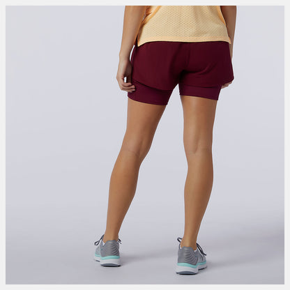 New Balance Printed Impact Run 2 In 1 Short