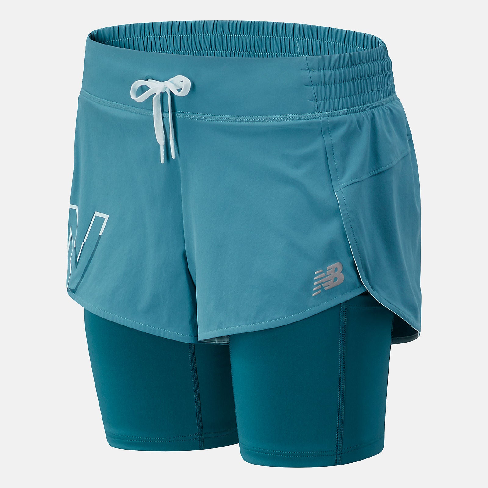 New Balance Printed Impact Run 2 In 1 Short