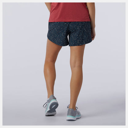 New Balance Printed Impact Run 5 inch Short