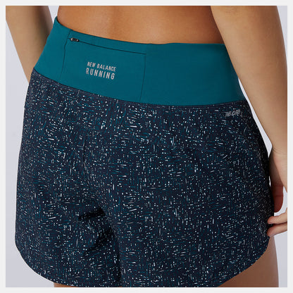 New Balance Printed Impact Run 5 inch Short