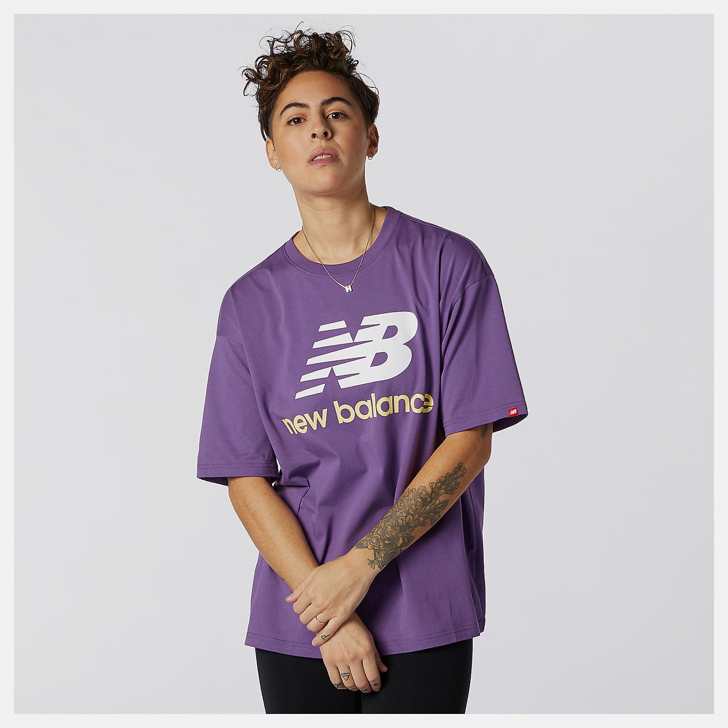 New Balance NB Essentials Stacked Logo Tee