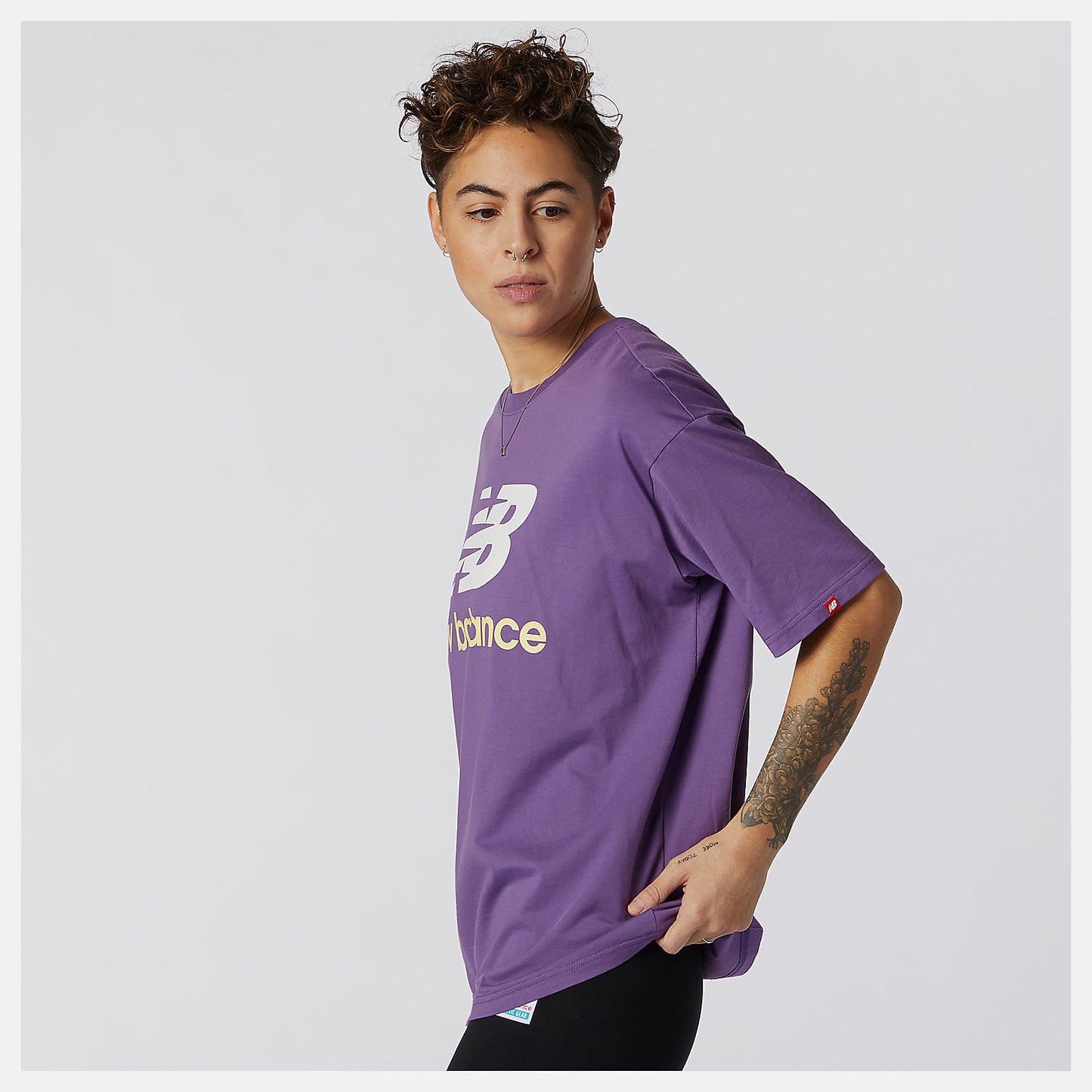 New Balance NB Essentials Stacked Logo Tee