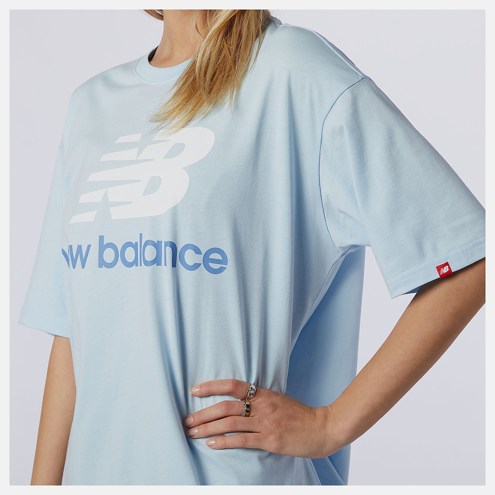 New Balance NB Essentials Stacked Logo Tee