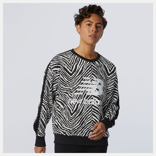 New Balance NB Athletics AOP Animal Print Crew
