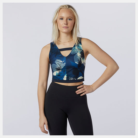New Balance Transform NBSleek Printed Crop Top