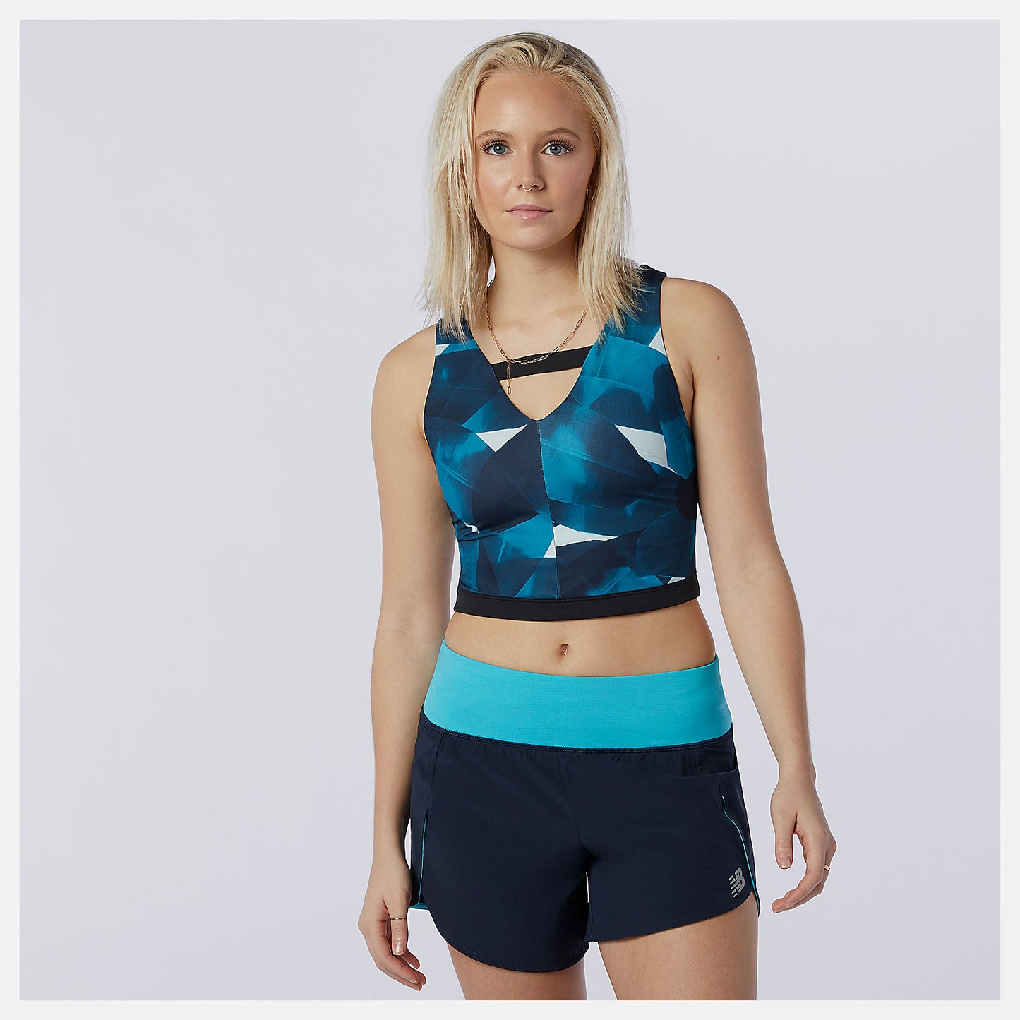 New Balance Transform NBSleek Printed Crop Top