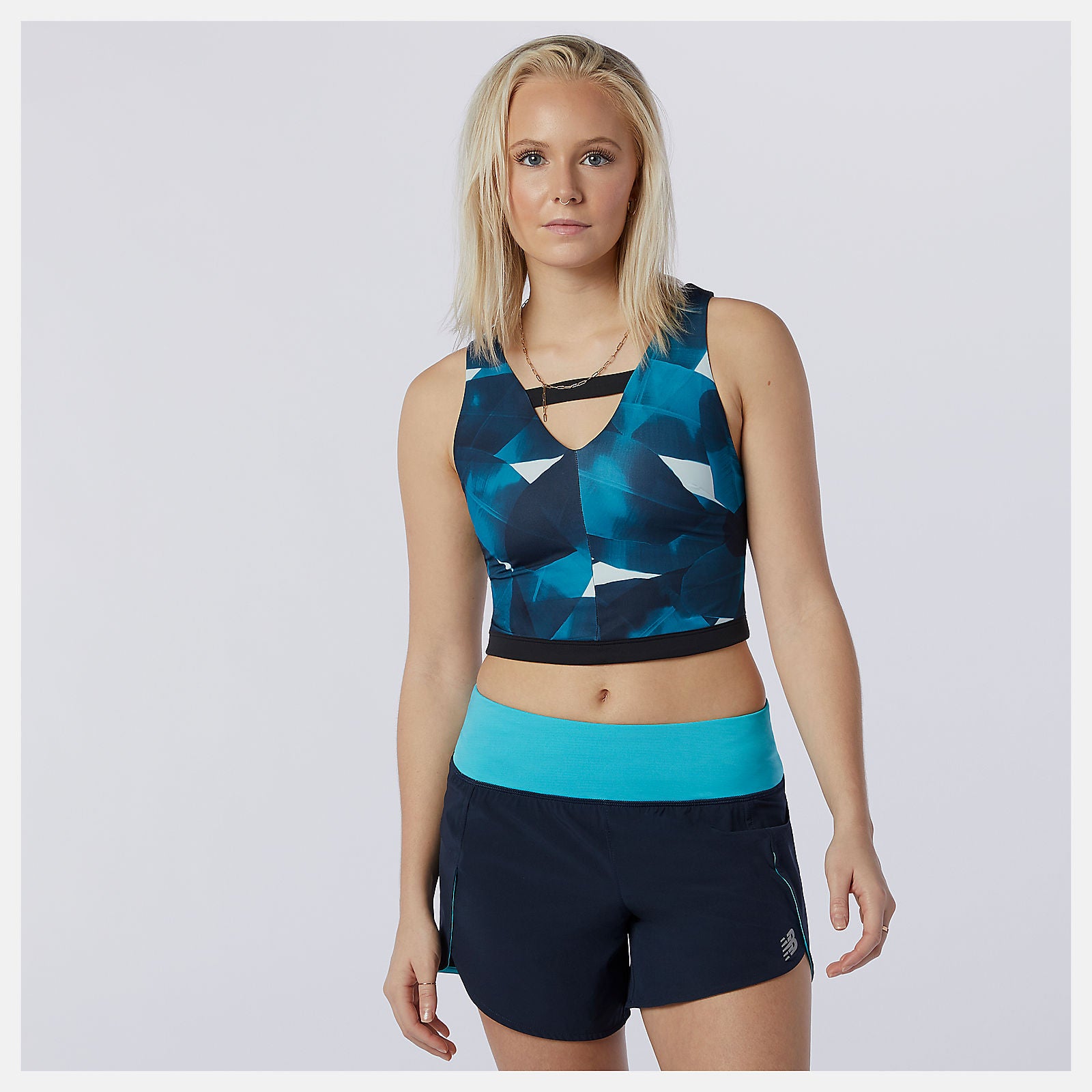 New Balance Transform NBSleek Printed Crop Top