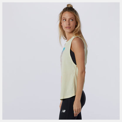 New Balance Relentless Cinched Back Graphic Tank