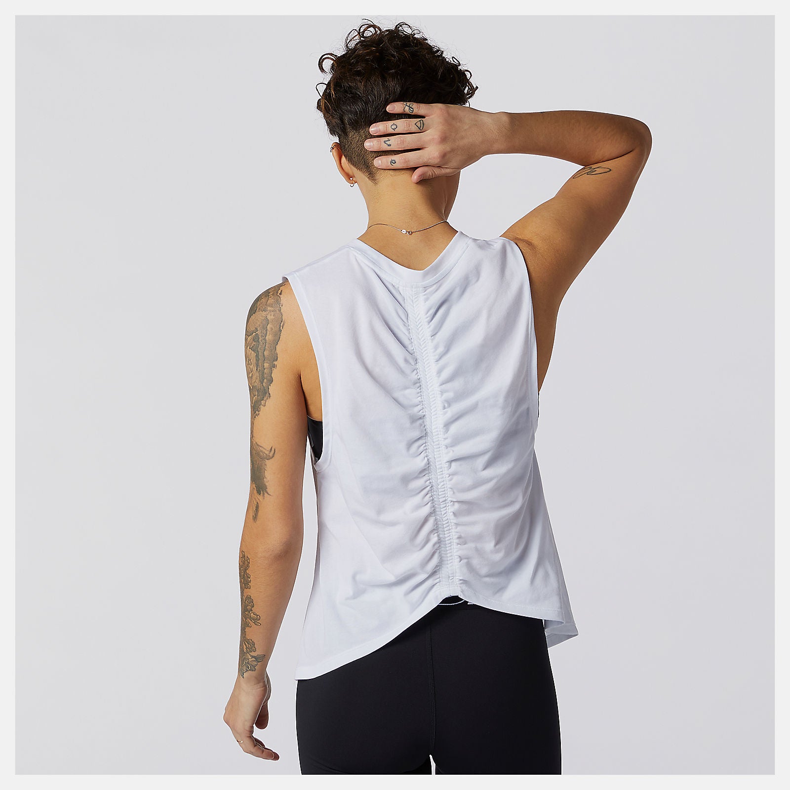 New Balance Relentless Cinched Back Graphic Tank
