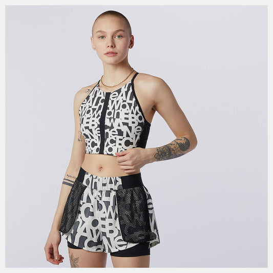 New Balance Relentless Printed Crop Top