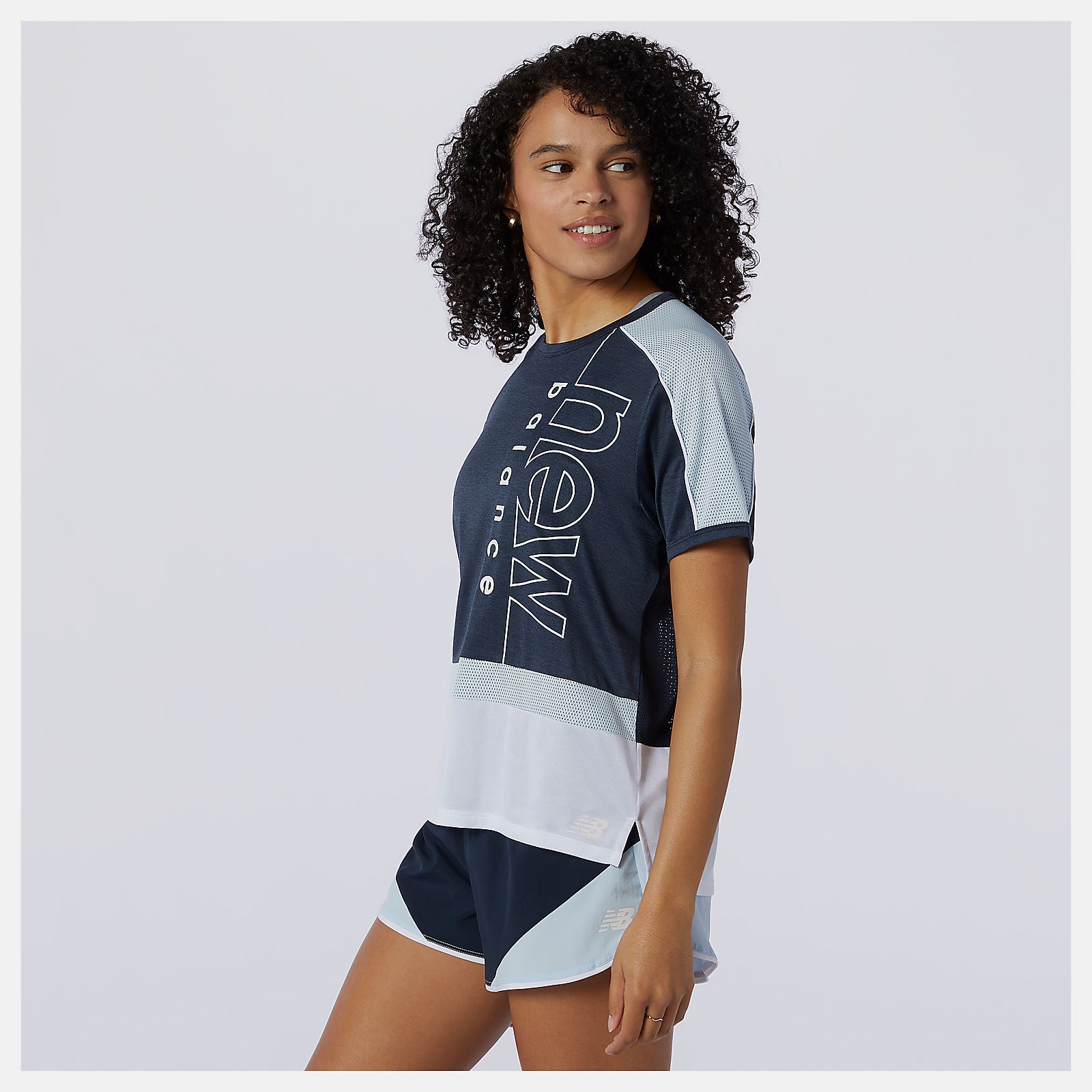 New Balance Printed Fast Flight Short Sleeve Top