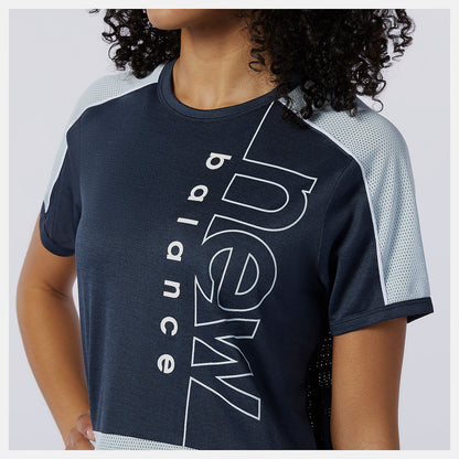 New Balance Printed Fast Flight Short Sleeve Top
