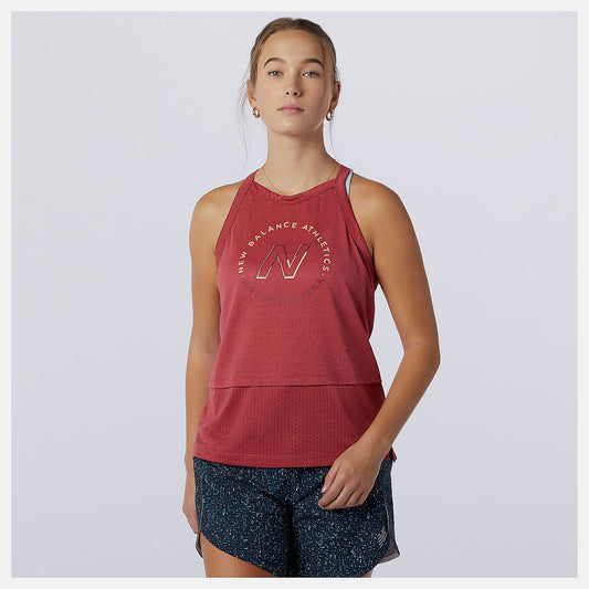 New Balance Printed Impact Run Hybrid Tank