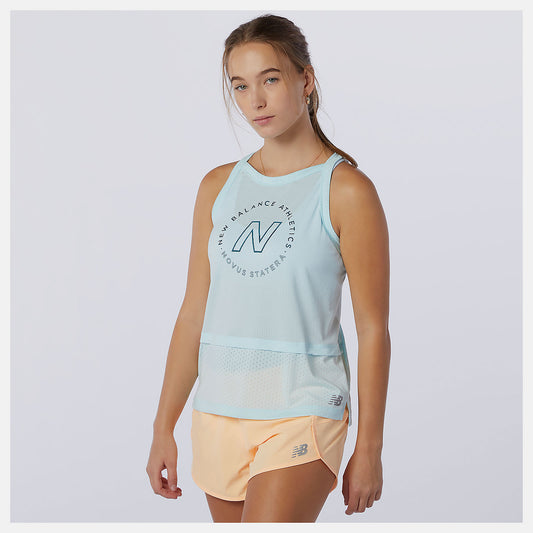New Balance Printed Impact Run Hybrid Tank