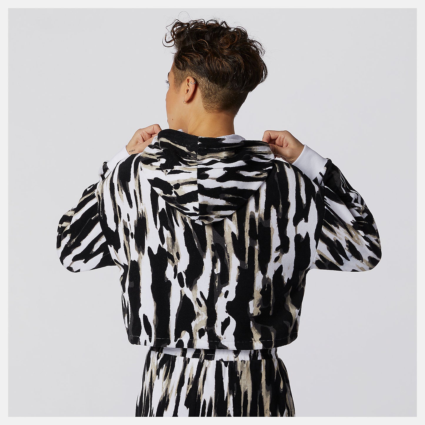 New Balance NB Athletics Collide Printed Terry Hoodie