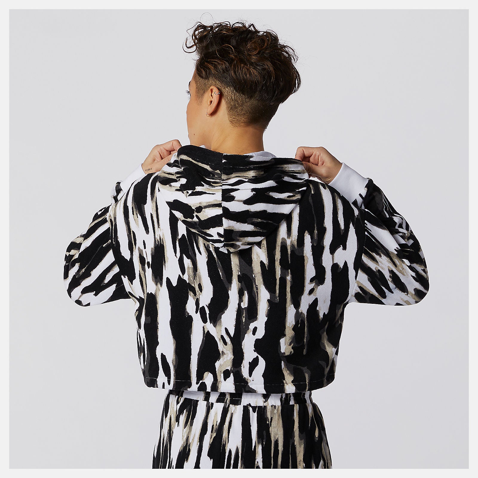 New Balance NB Athletics Collide Printed Terry Hoodie