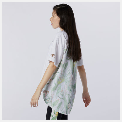 New Balance NB Essentials Botanical Knit Woven Mix Tee