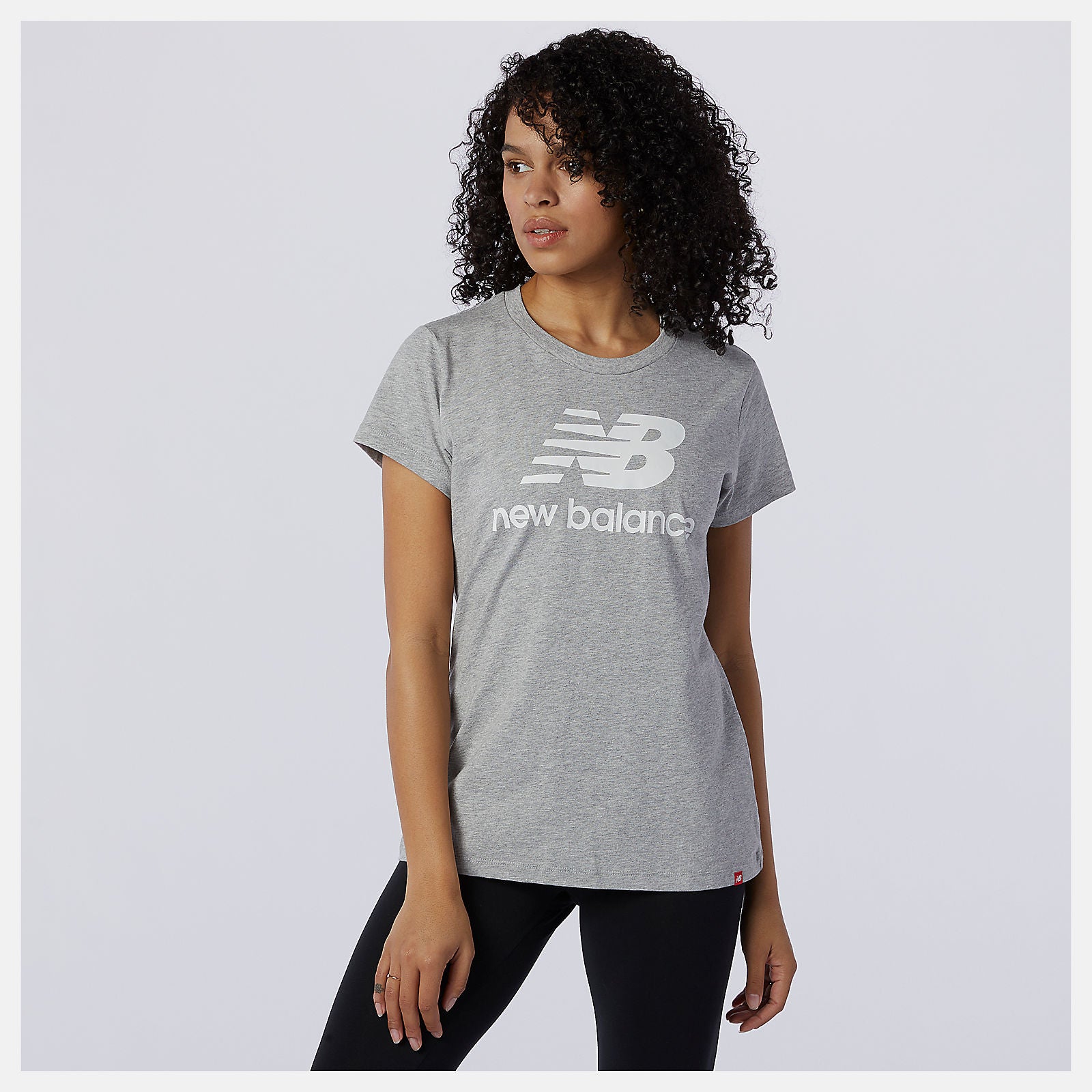 New Balance Essentials Stacked Logo Tee