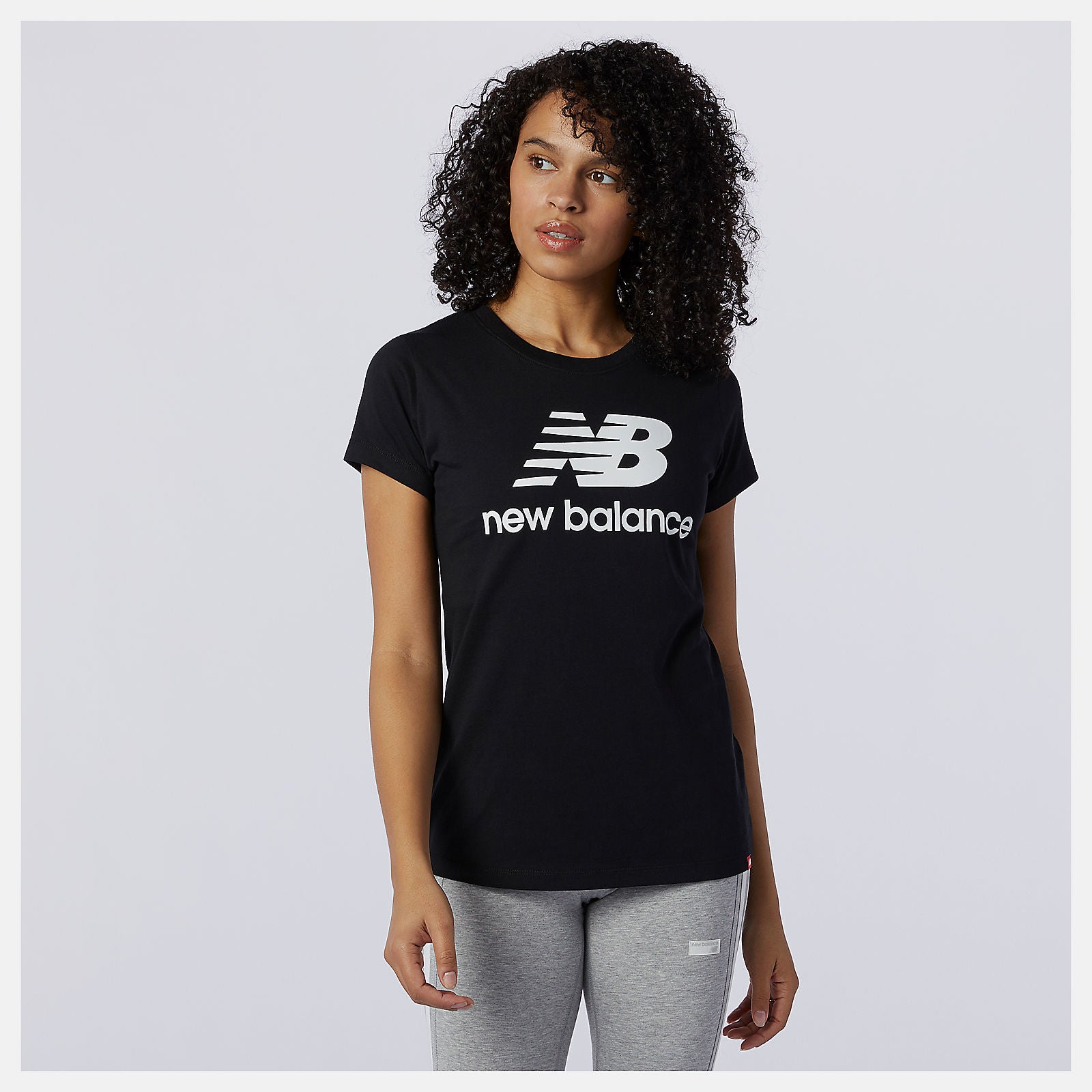 New Balance Essentials Stacked Logo Tee