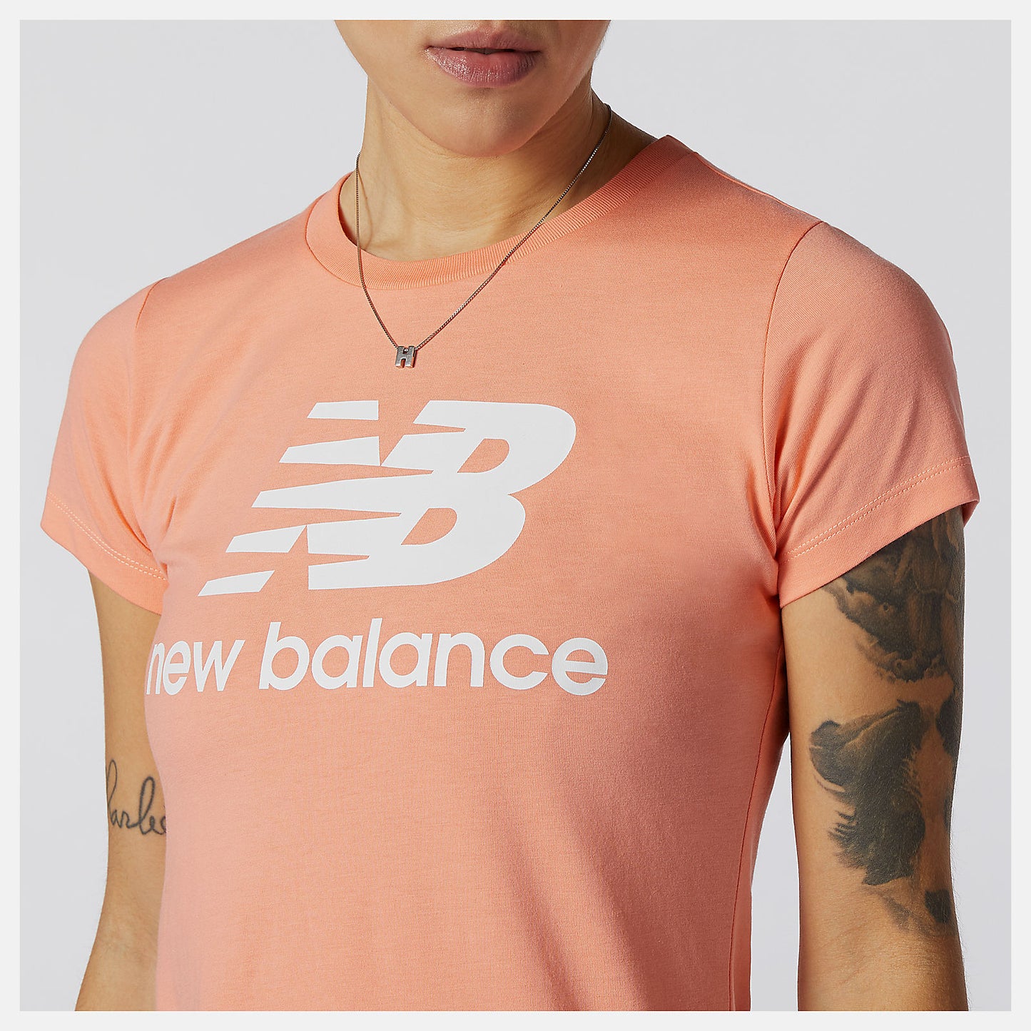 New Balance Essentials Stacked Logo Tee