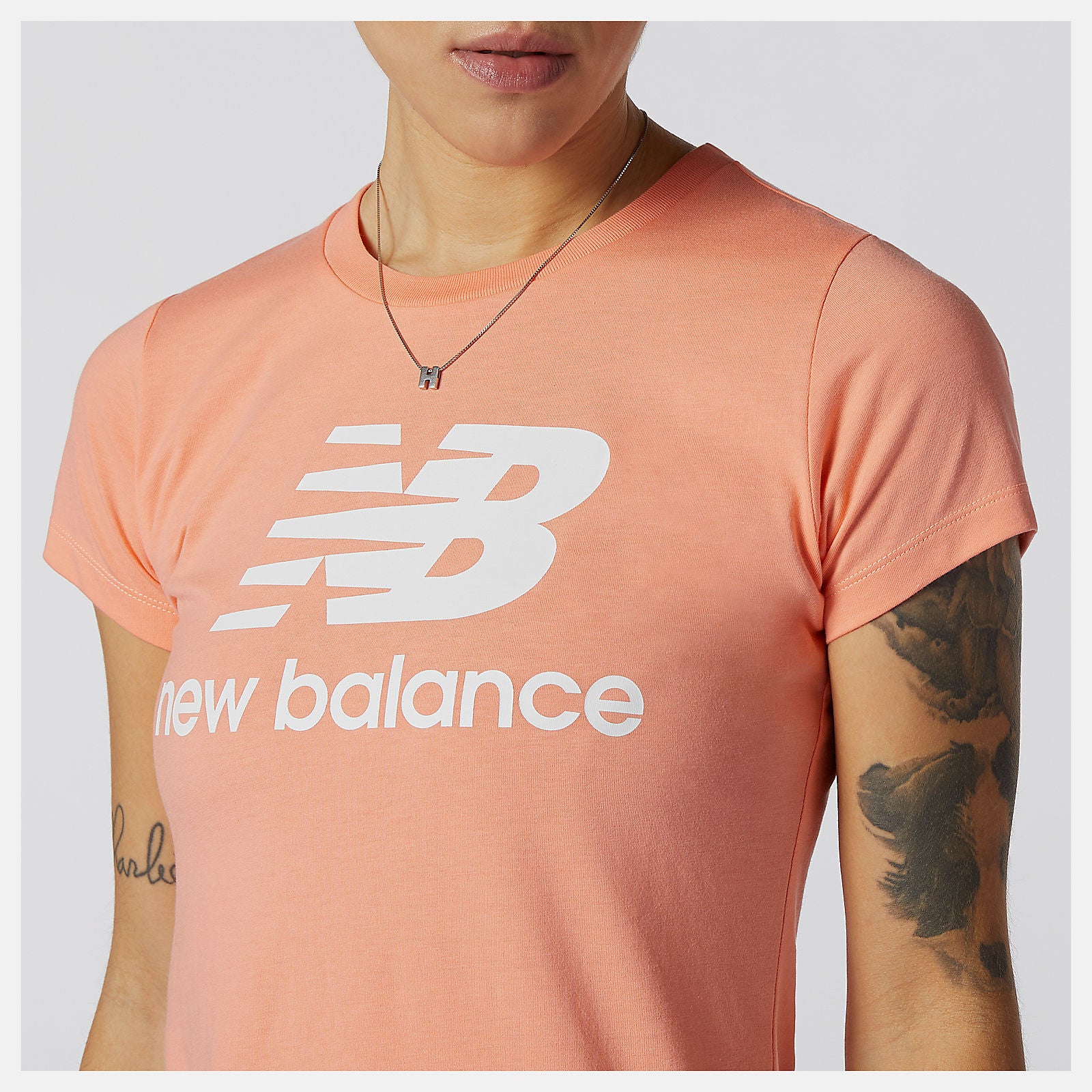 New Balance Essentials Stacked Logo Tee